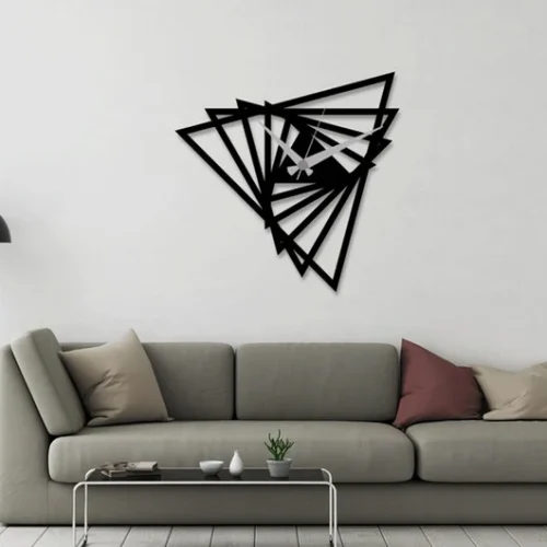 Modern 3D Unique Triangle Clock