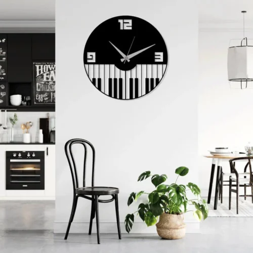 Piano Music Wall Clock