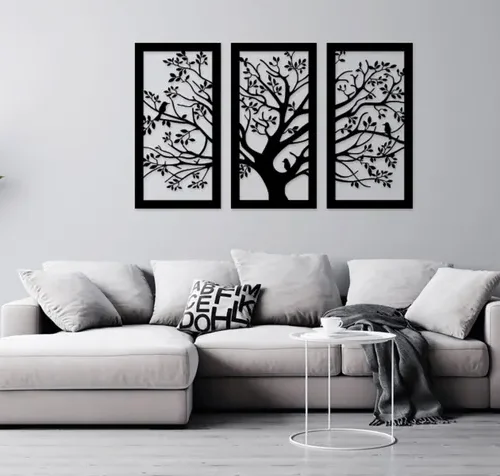 (Set of 3) Modern Tree Wall Art Design