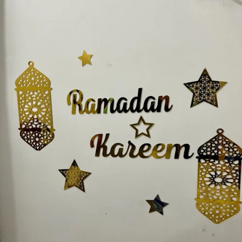 Ramadan Kareem Acrylic Wall Decoration Set